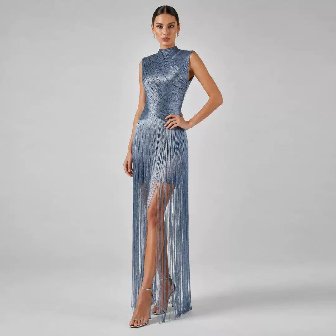Seraphina Luxe Fringe Midi Dress