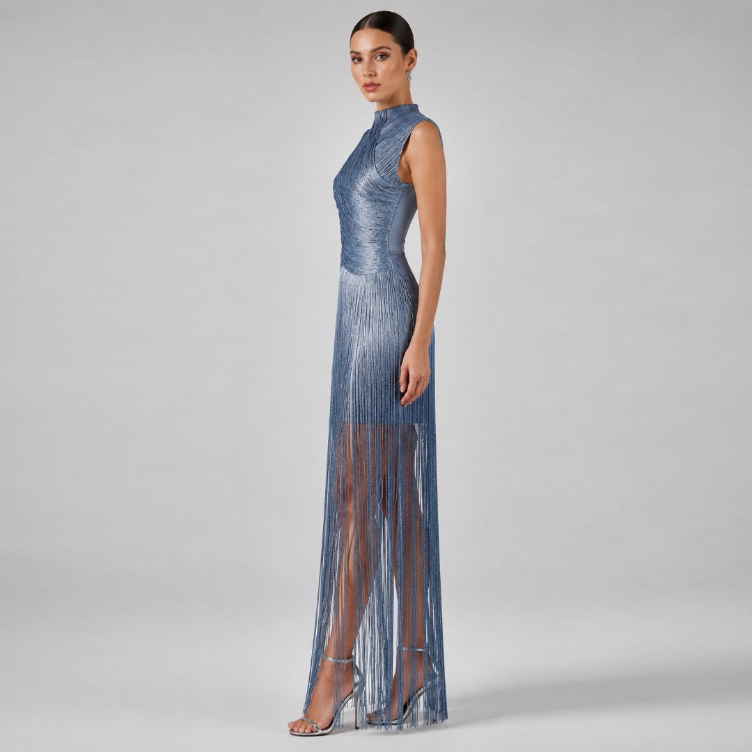 Seraphina Luxe Fringe Midi Dress