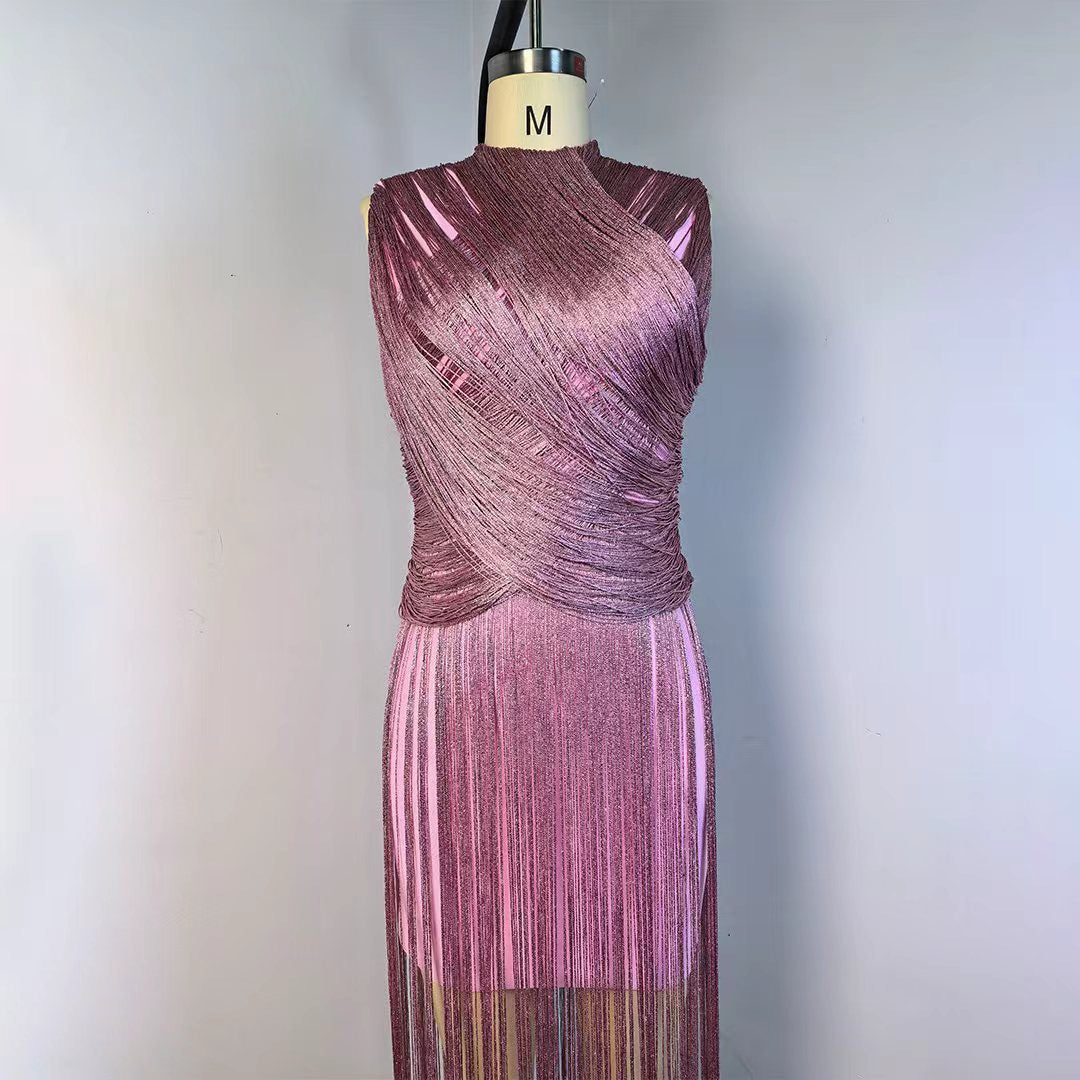 Seraphina Luxe Fringe Midi Dress