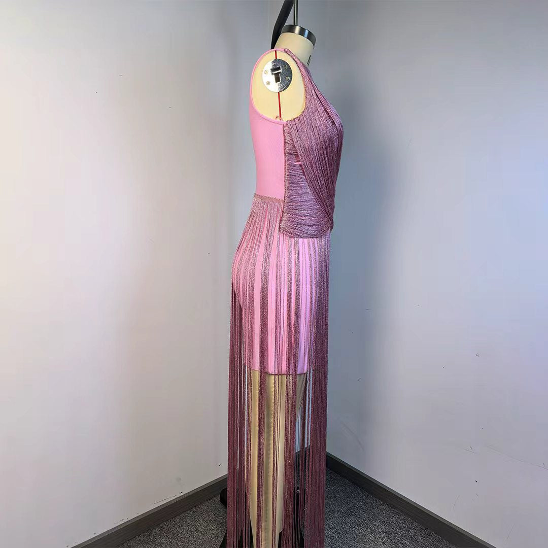 Seraphina Luxe Fringe Midi Dress