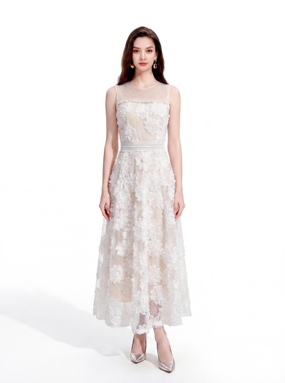 Celeste Embroidered Gala Dress