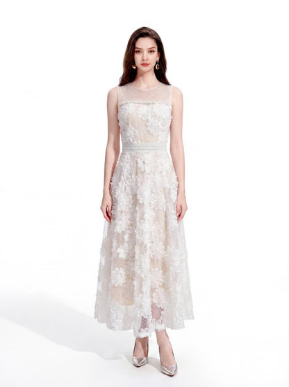 Celeste Embroidered Gala Dress