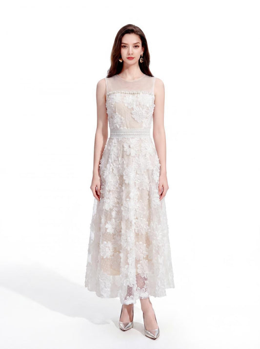 Celeste Embroidered Gala Dress