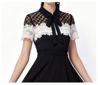 Vivienne Noir Lace Maxi Dress