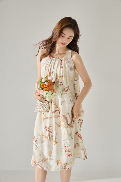 Lunara Botanical Maxi Dress