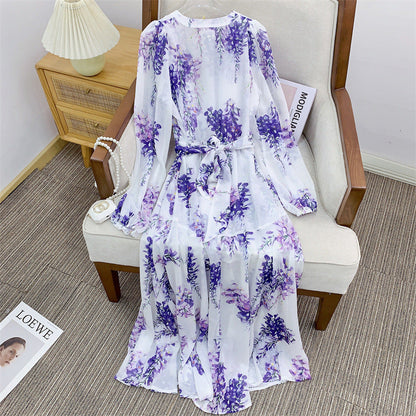 Mirella Embroidered Tulle Maxi Dress with Slit