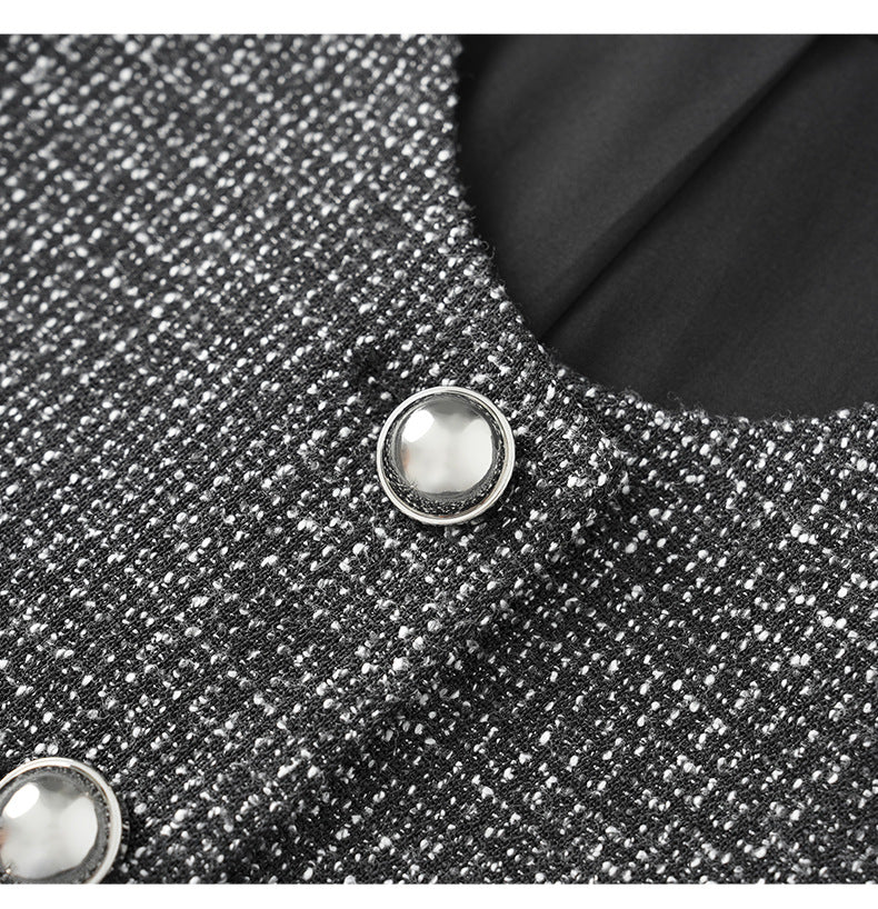 Old Money Style Two-Piece Set – Sleeveless Vest & Fishtail Skirt