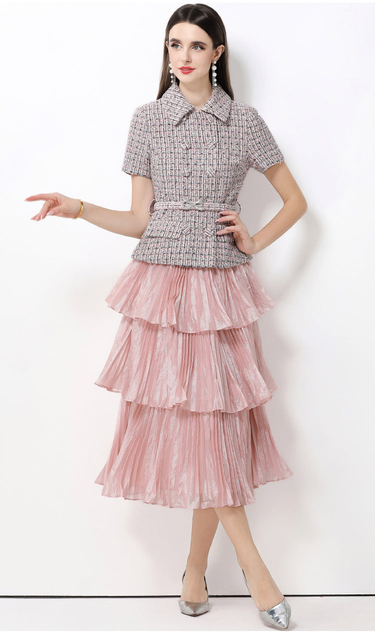 Maison Bloom Faux Two-Piece Maxi Dress