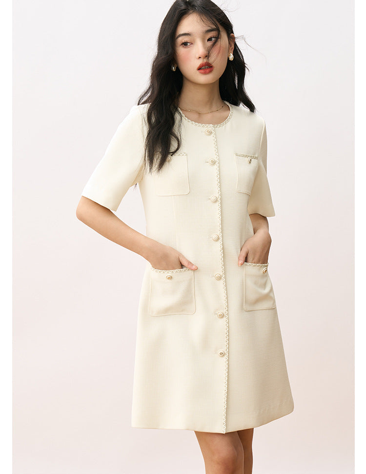 Grace in Motion – Short Sleeve Elegance Dress