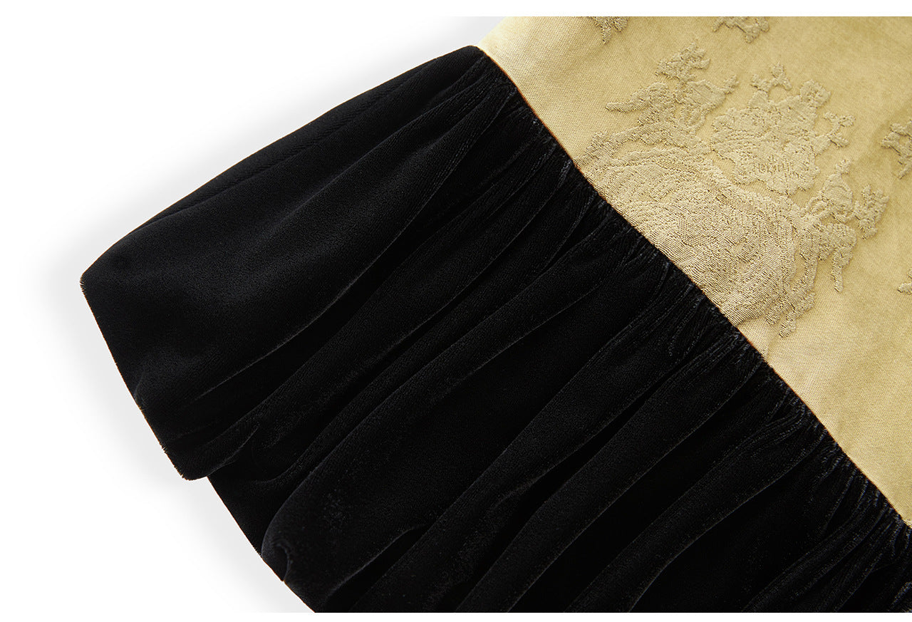 Jacquard Velvet Vest Jacket