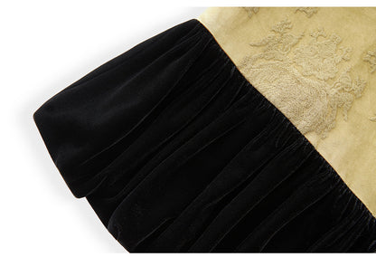 Jacquard Velvet Vest Jacket