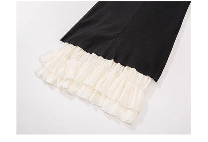 Layered Black Summer Dress