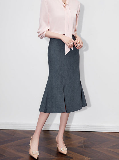 High-Waist Pencil Skirt – Elegant Tailored Mermaid Cut