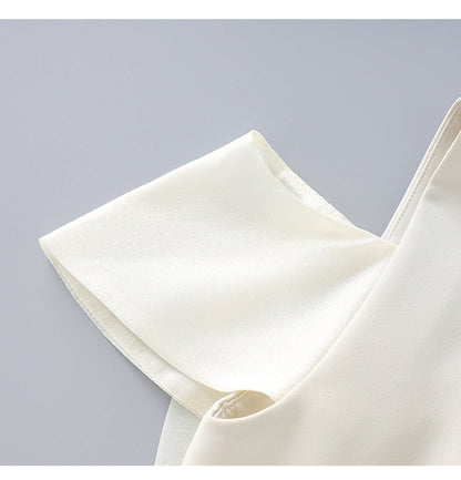 Summer Elegance Bow-Tie Midi Dress