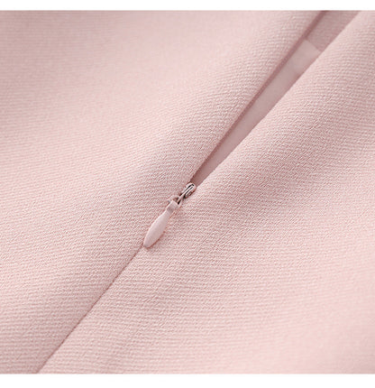 Elegant Chiffon Pleated Sleeves Long Dress