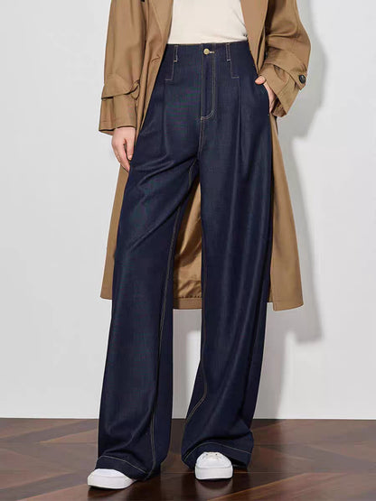 Elara Straight Leg Denim Pants