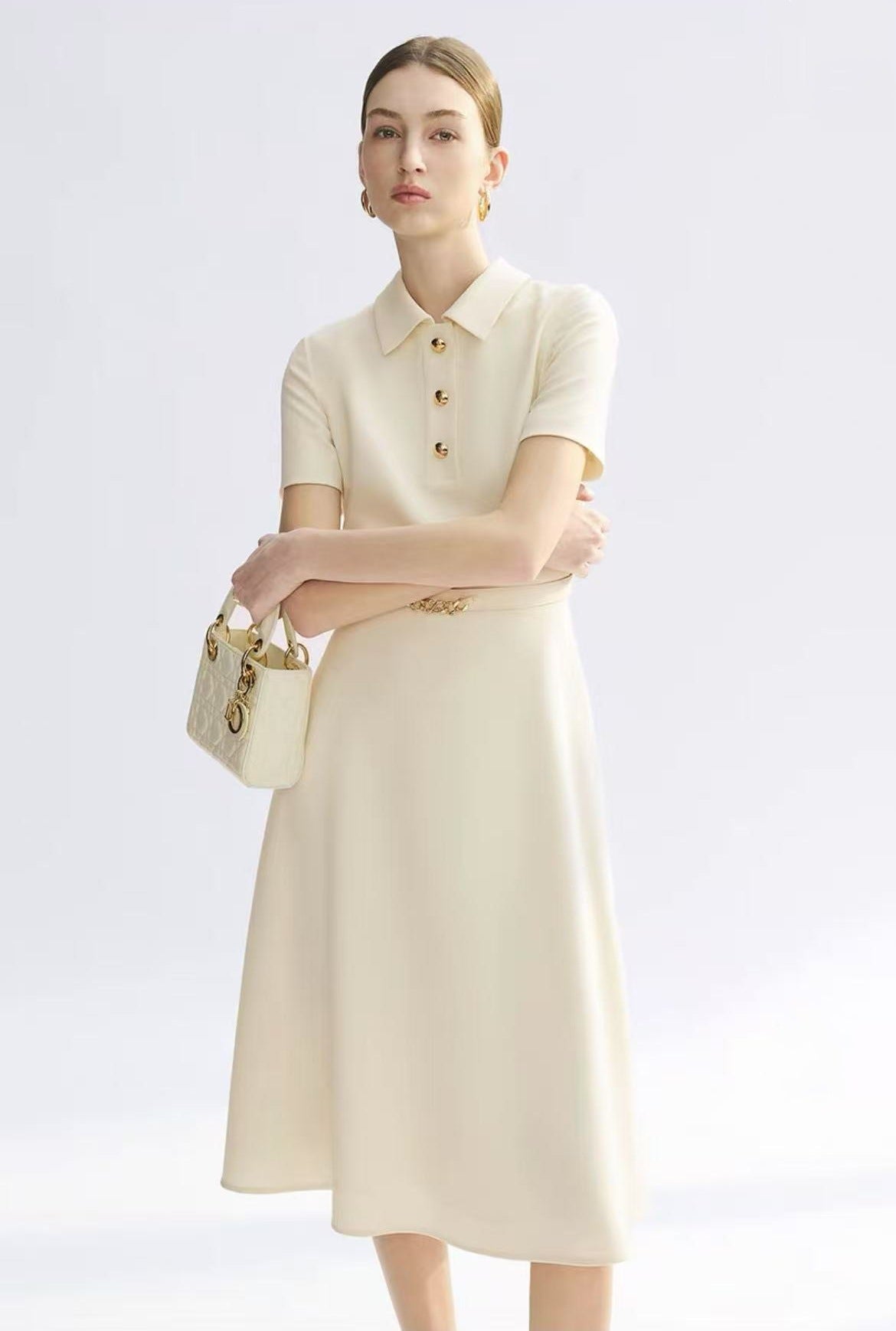 City Chic Polo Collar Summer Dress