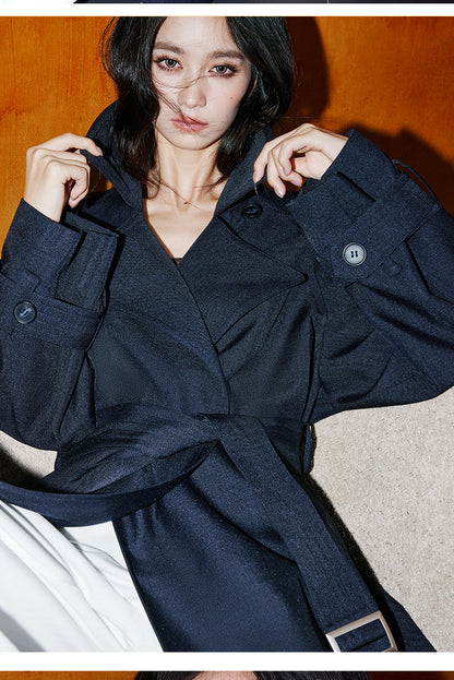 Oversized British Style Trench Coat