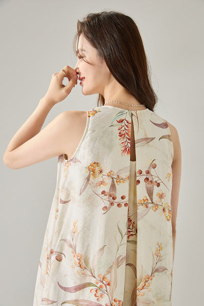 Lunara Botanical Maxi Dress