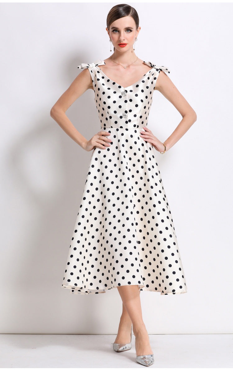 Crystal Bow Maxi Dress