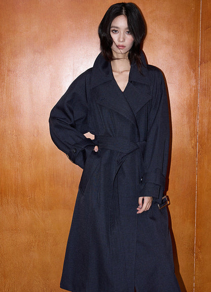 Oversized British Style Trench Coat