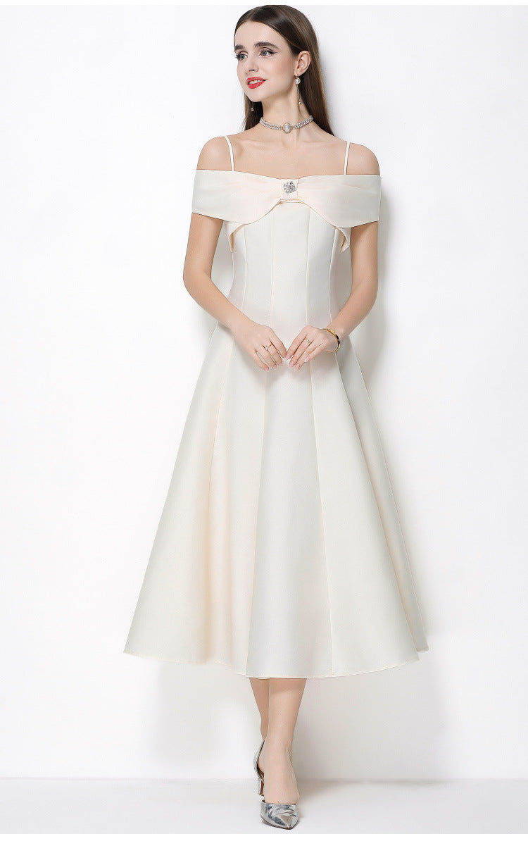 Seralya Bow Strap Maxi Dress
