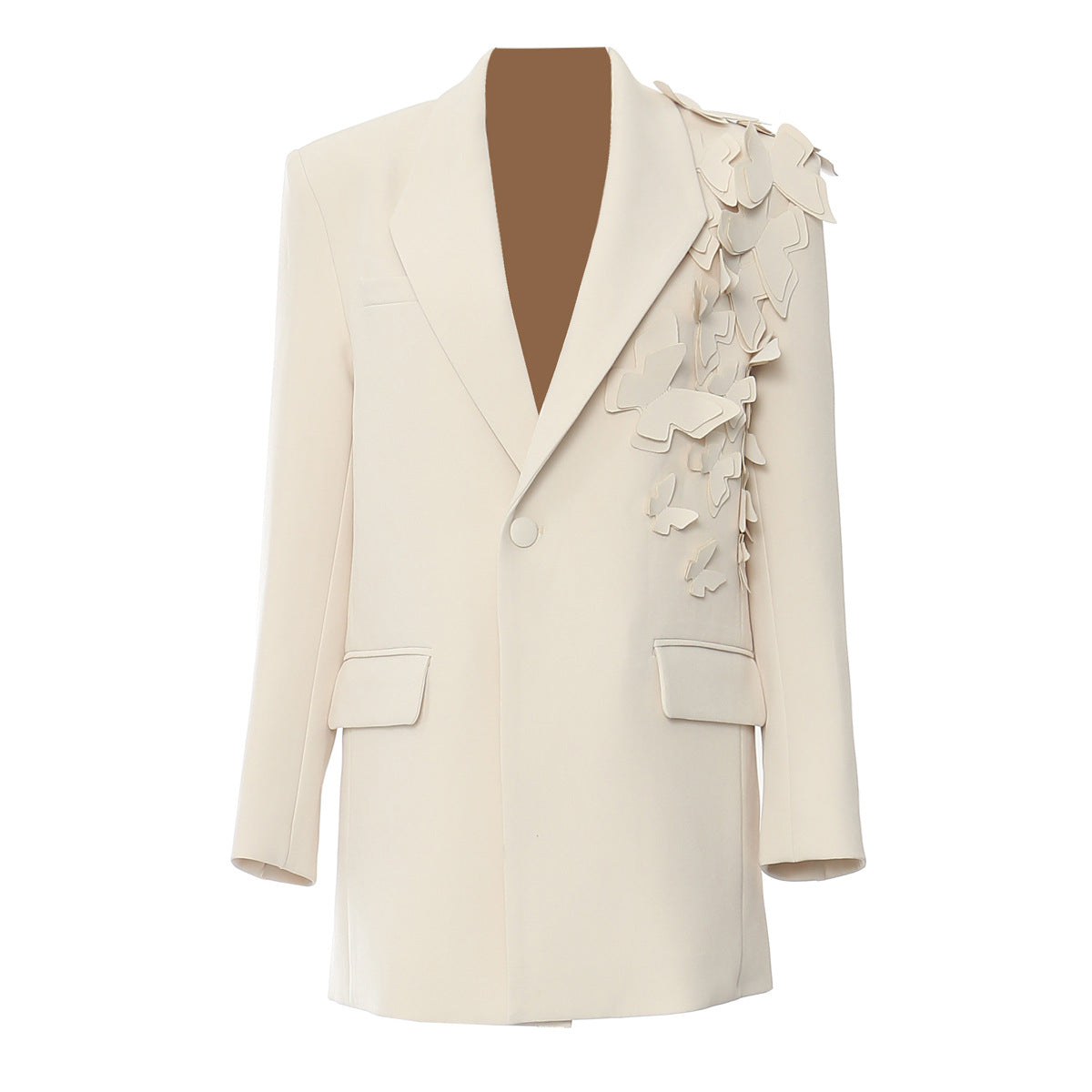 Butterfly & Floral Patchwork Blazer Jacket