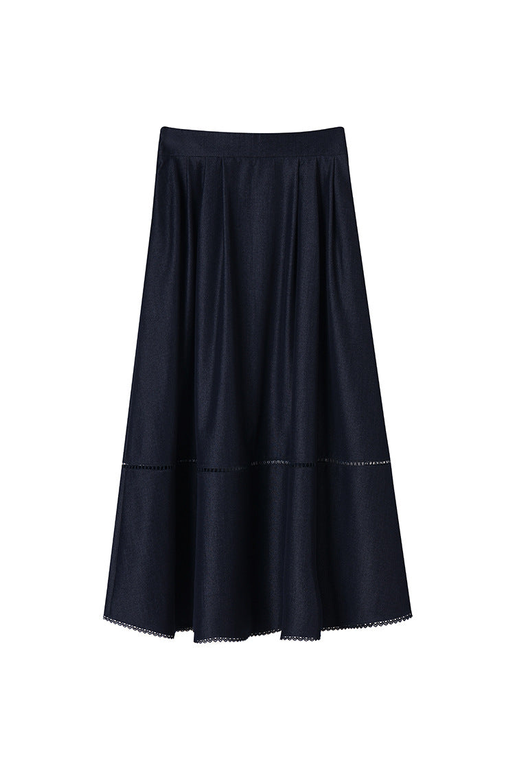 Celeste Faux Denim Two-Piece Set