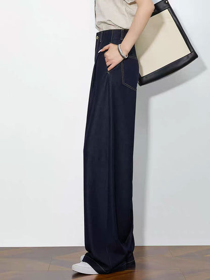 Elara Straight Leg Denim Pants