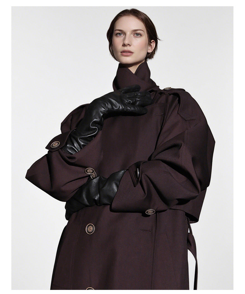 Goddess Silhouette Belted Long Trench Coat – Paris Edition