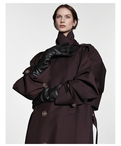 Goddess Silhouette Belted Long Trench Coat – Paris Edition