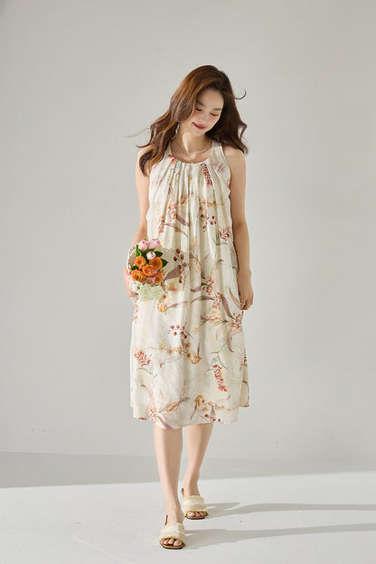 Lunara Botanical Maxi Dress