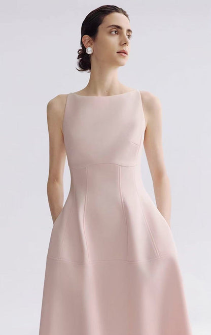 Modern Summer Silhouette Midi Dress