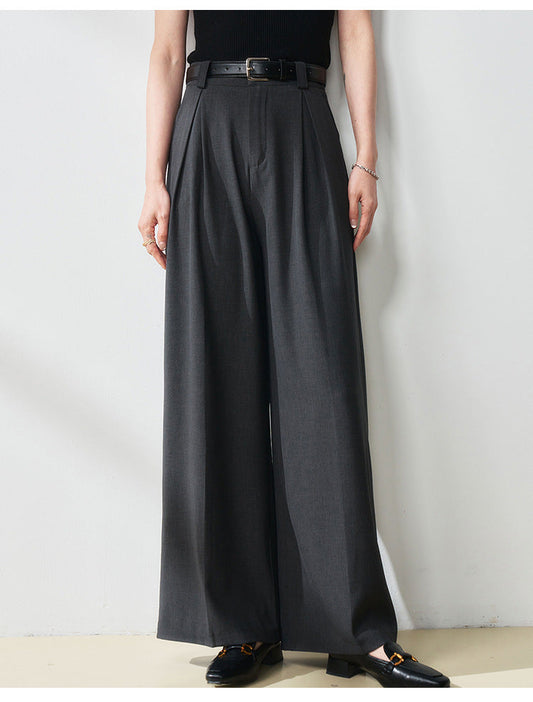 High-Waisted Straight-Leg Women's Trousers