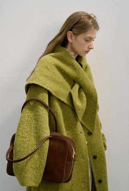 3D Textured Alpaca Wool Coat