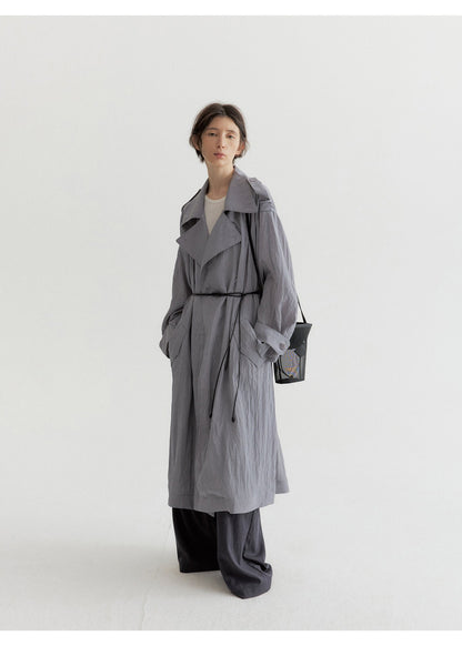 Satin Shine Sleeveless Summer Trench – One Size