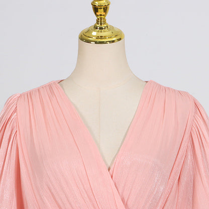 Retro Ruffle Elegance Maxi Dress – Summer Feminine Charm