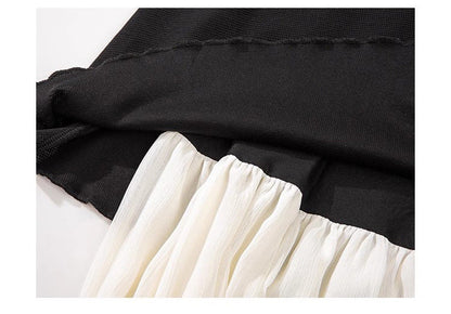 Layered Black Summer Dress