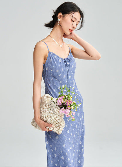 Floral Spaghetti Strap Maxi Dress