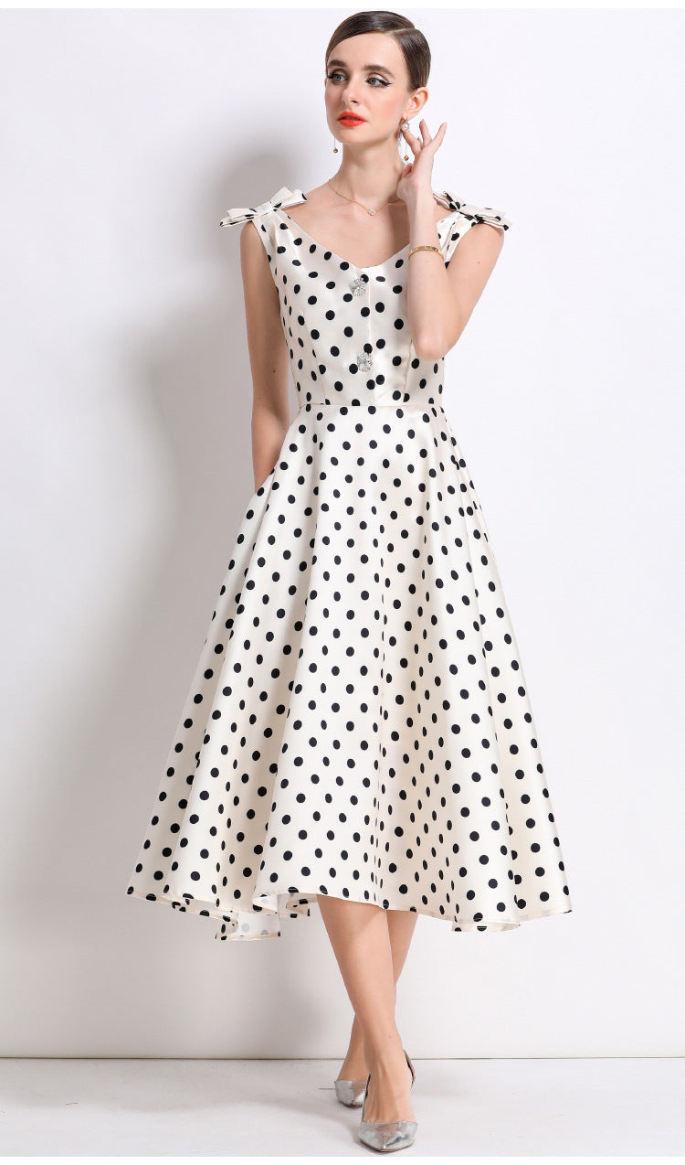 Crystal Bow Maxi Dress
