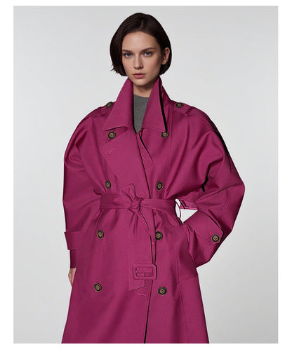 Goddess Silhouette Belted Long Trench Coat – Paris Edition