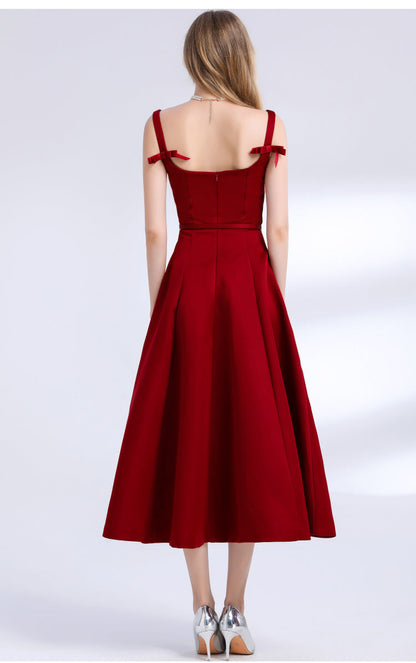 French Style Satin Slip Maxi Dress