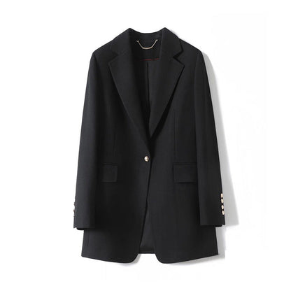 Tailored Grace – Classic Wool Blend Blazer