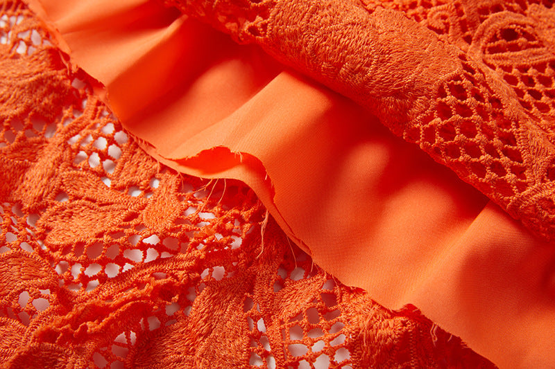 Lace-Detail Sleeveless Summer Dress