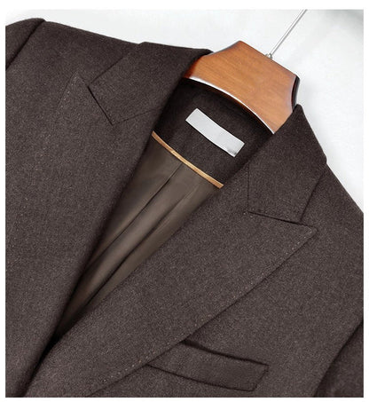 Old Money Wool Three-Piece Suit – Jacket, Vest & Trousers