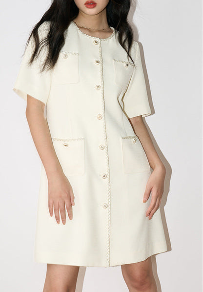 Grace in Motion – Short Sleeve Elegance Dress