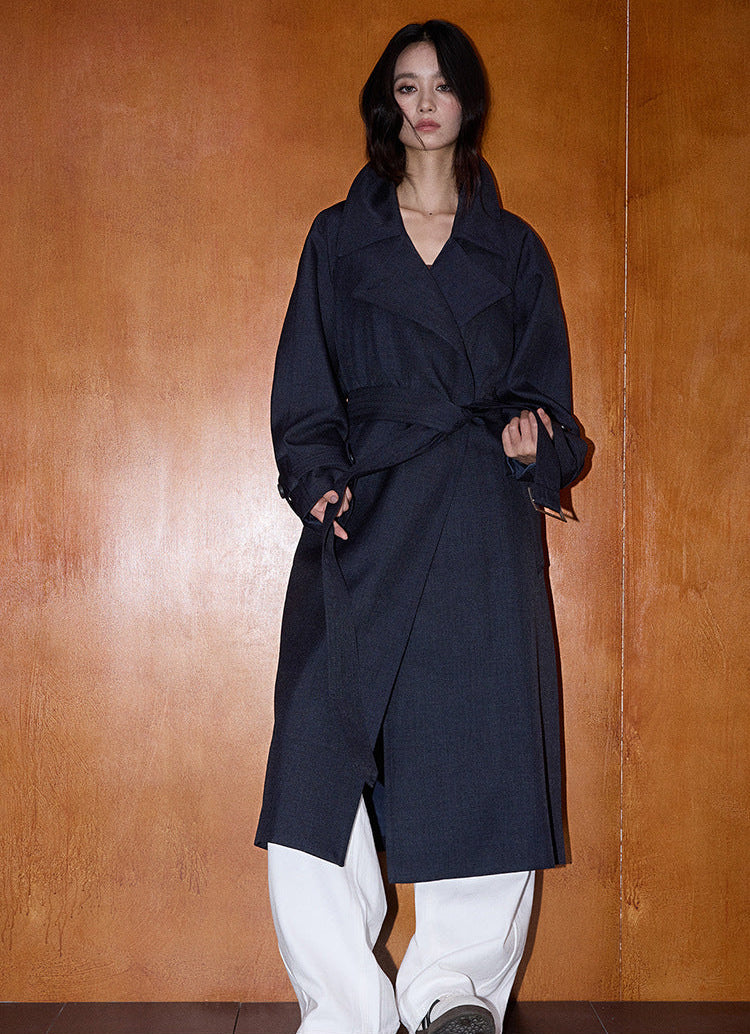 Oversized British Style Trench Coat