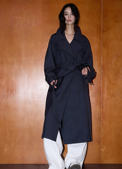 Oversized British Style Trench Coat