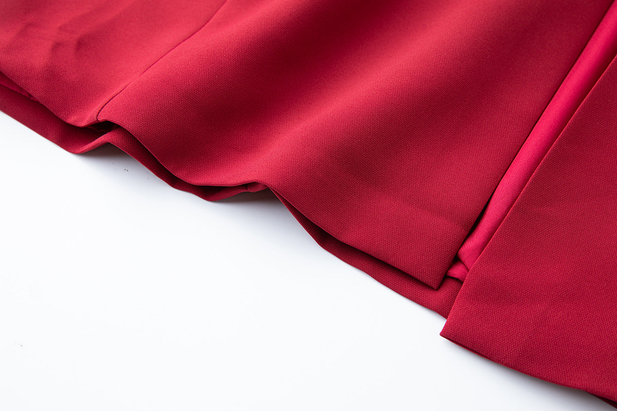 Rose Detail One-Shoulder Mermaid Evening Dress