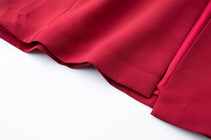 Rose Detail One-Shoulder Mermaid Evening Dress